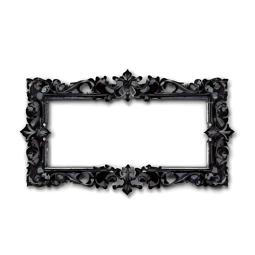 Black Frame Clipart Png 06262024