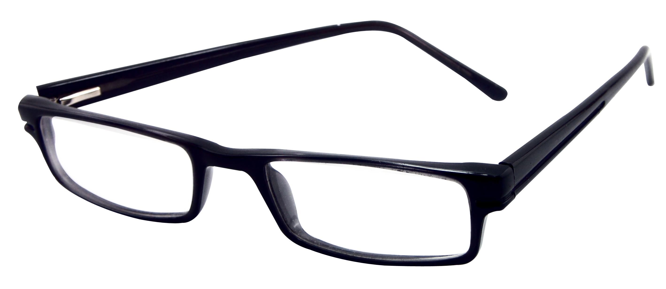 Black Frame Eyeglasses Isolated