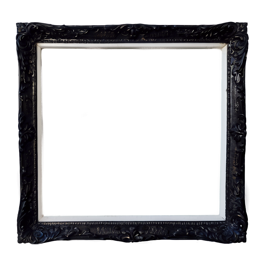 Black Frame For Painting Png 06262024