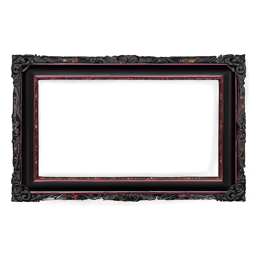 Black Frame For Painting Png 06262024