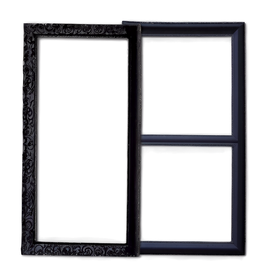 Black Frame Portrait Png 98