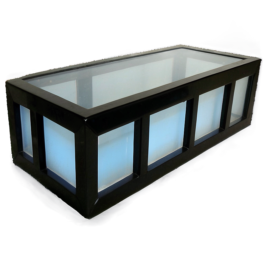 Black Framed Glass Box Png Kut