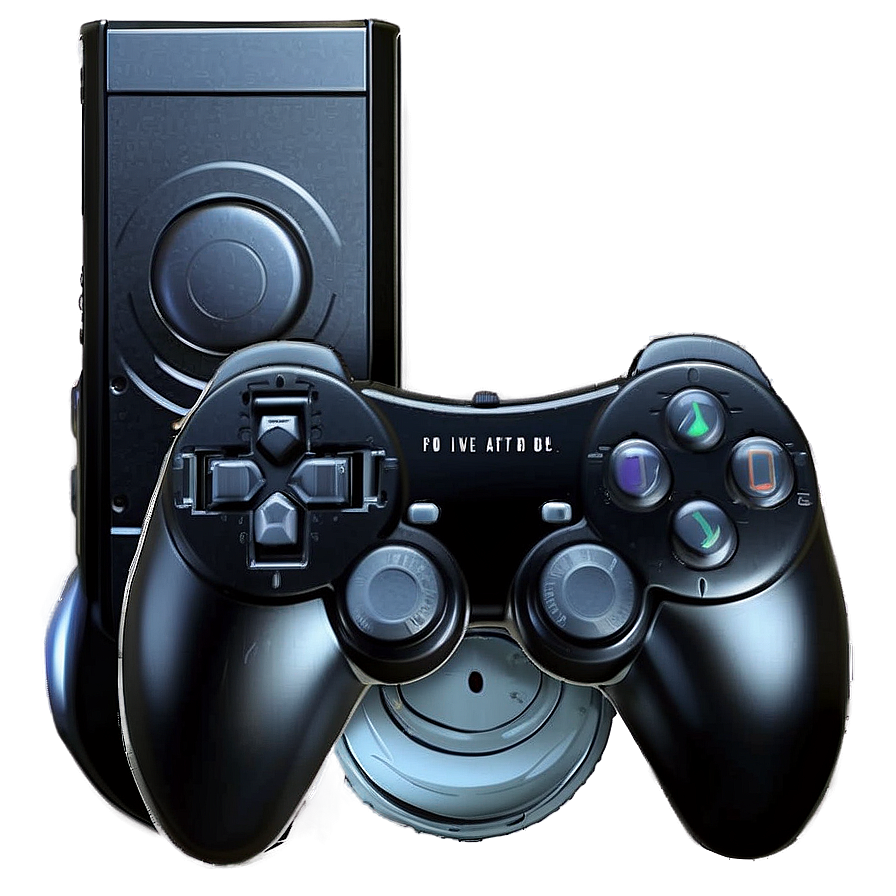 Black Game Console Png Cgx