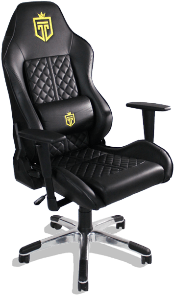 Black Gaming Chair Thunder Logo