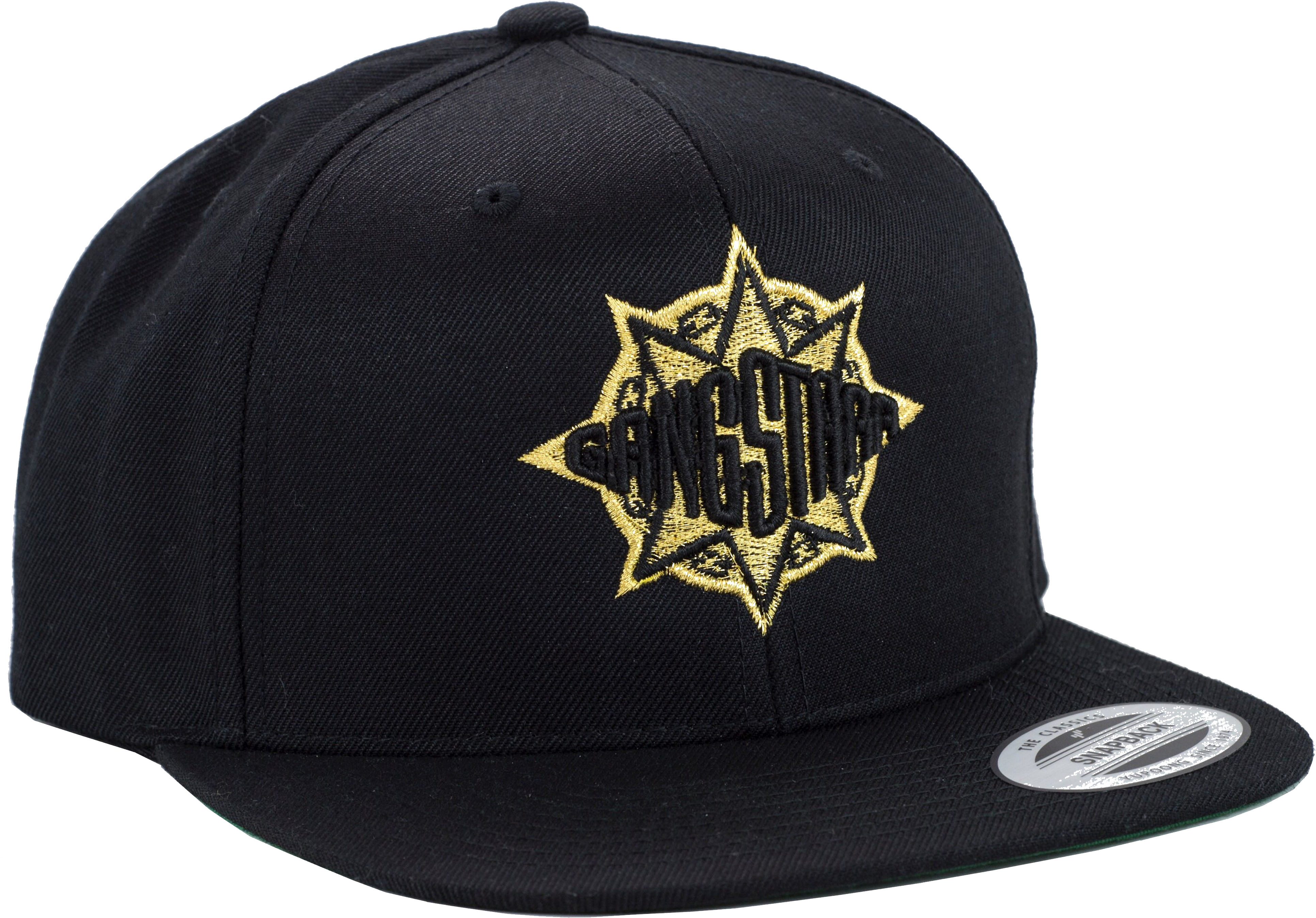 Black Gangsta Star Baseball Cap