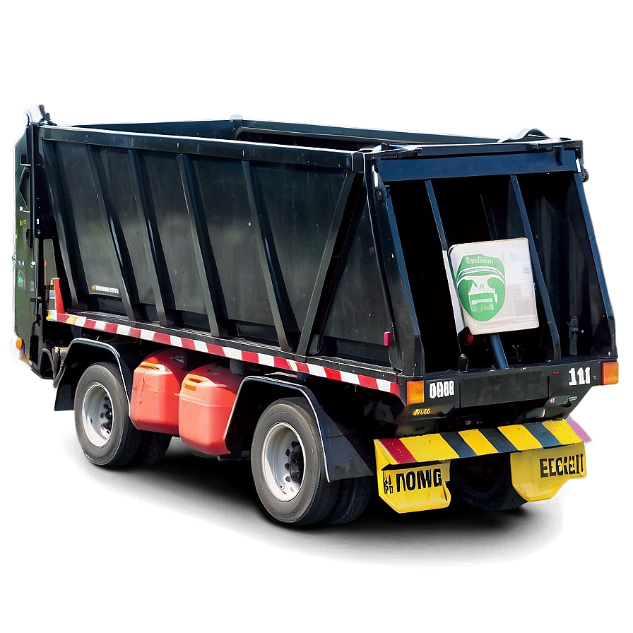 Black Garbage Truck Png 4