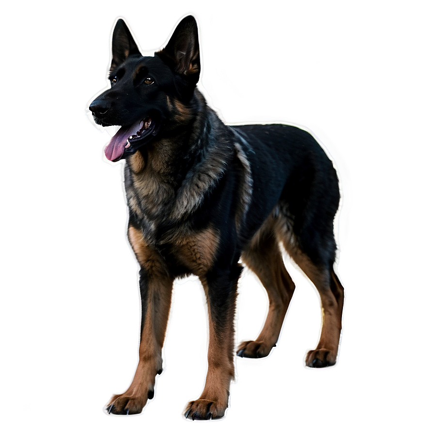 Black German Shepherd Png Ndj99