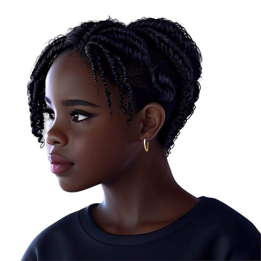 Black Girl Cartoon A