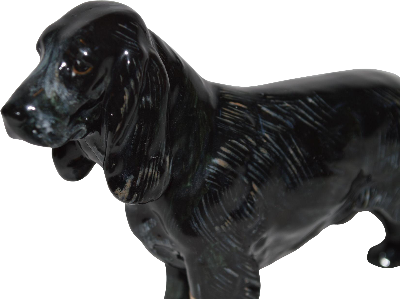 Black Glossy Dog Figurine