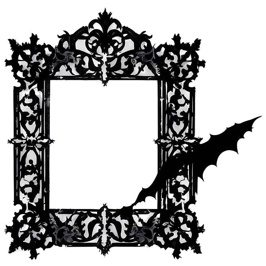 Black Gothic Frame Png Xhk36