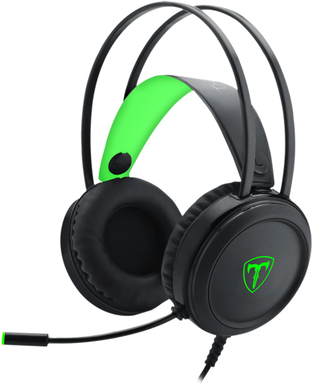 Black Green Gaming Headset