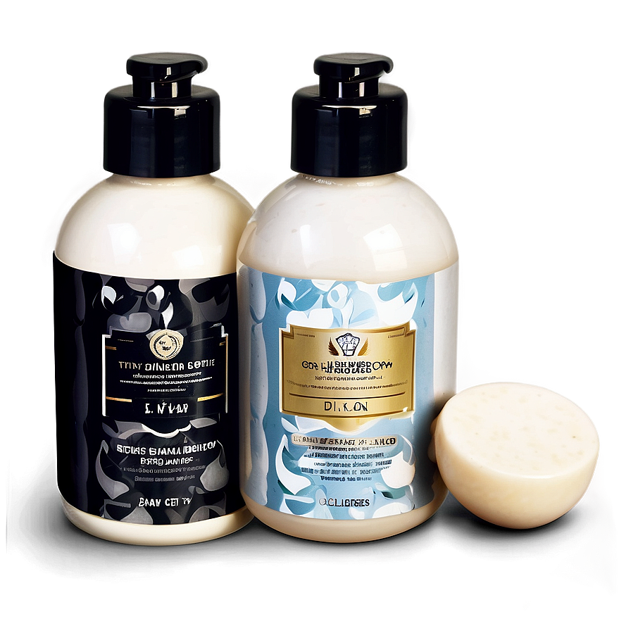 Black Hair Shampoo Bottle Png Die14