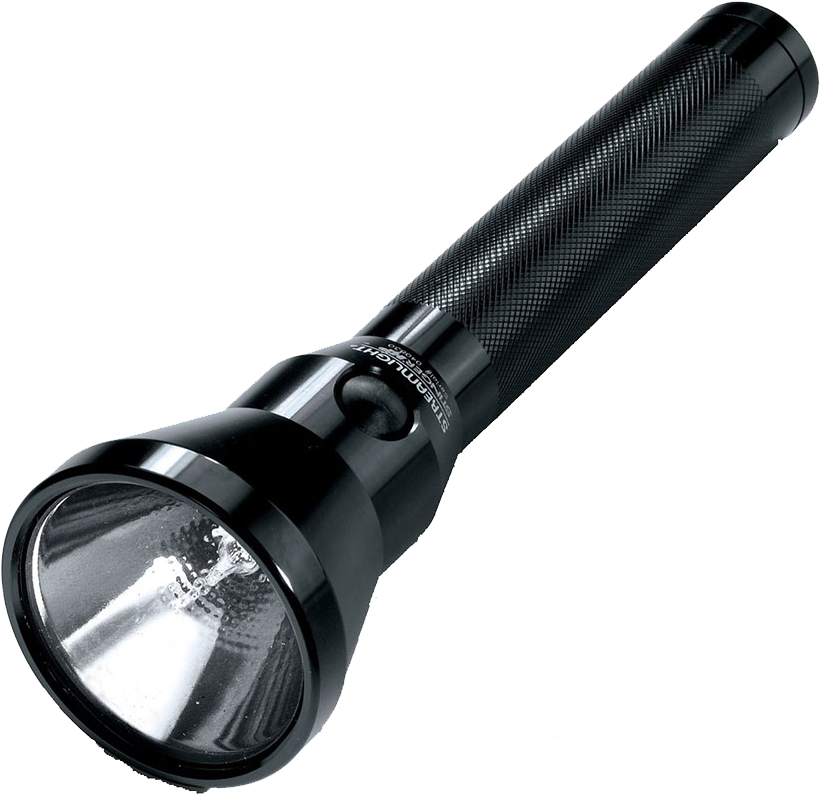 Black Handheld Flashlight