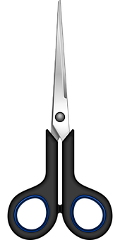 Black Handled Scissors