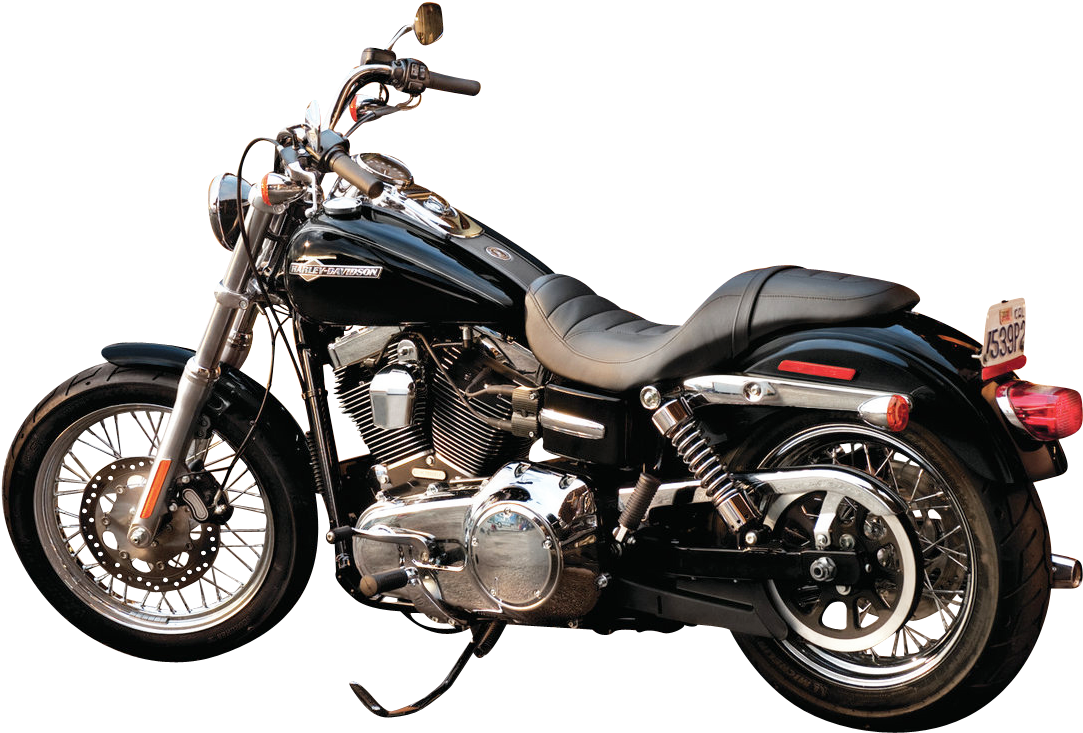 Black Harley Davidson Motorcycle