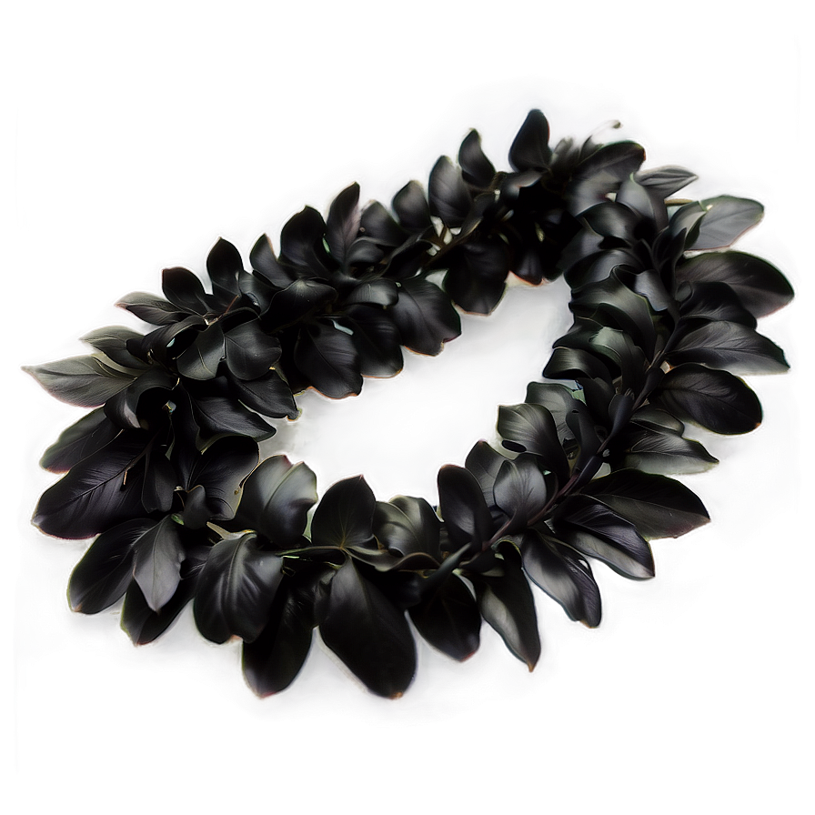 Black Hawaiian Lei Png Wpw64