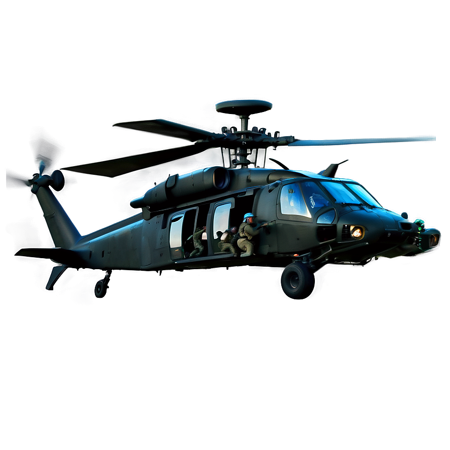 Black Hawk Attack Helicopter Png 36