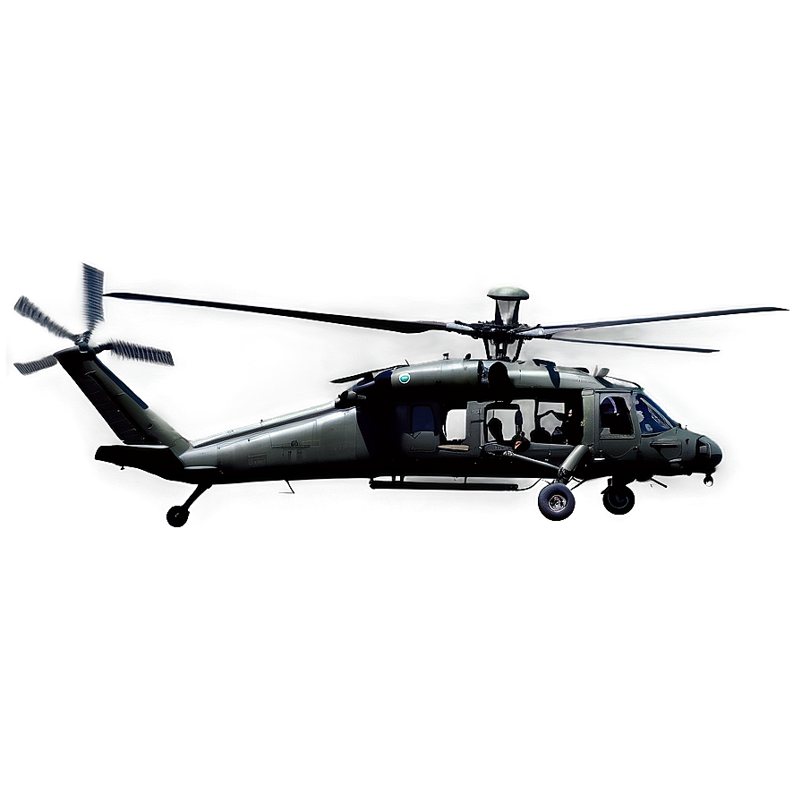 Black Hawk Command Helicopter Png 06252024