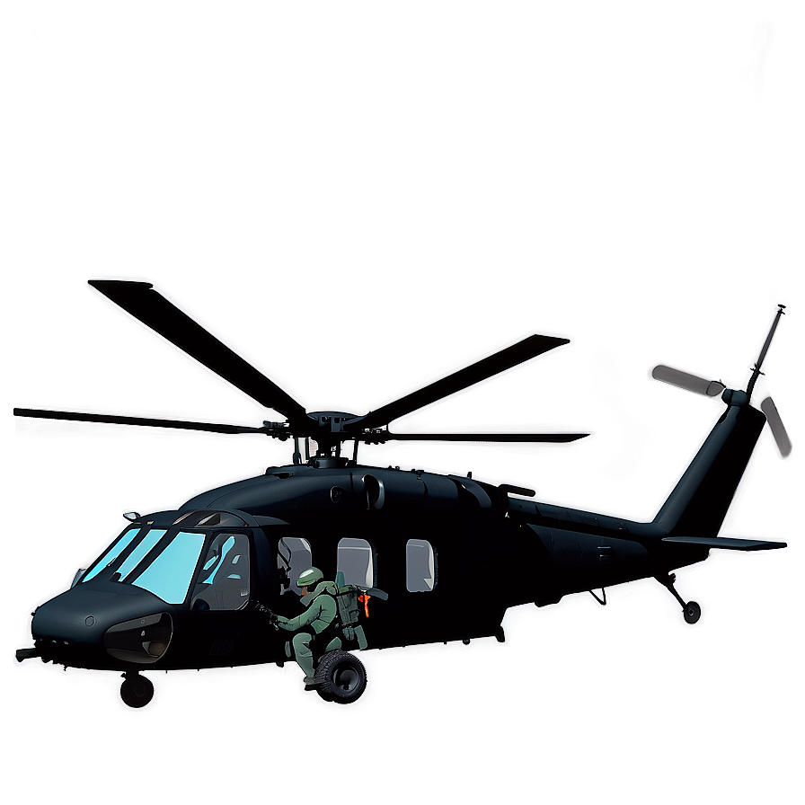 Black Hawk Helicopter At Dawn Png Yxn