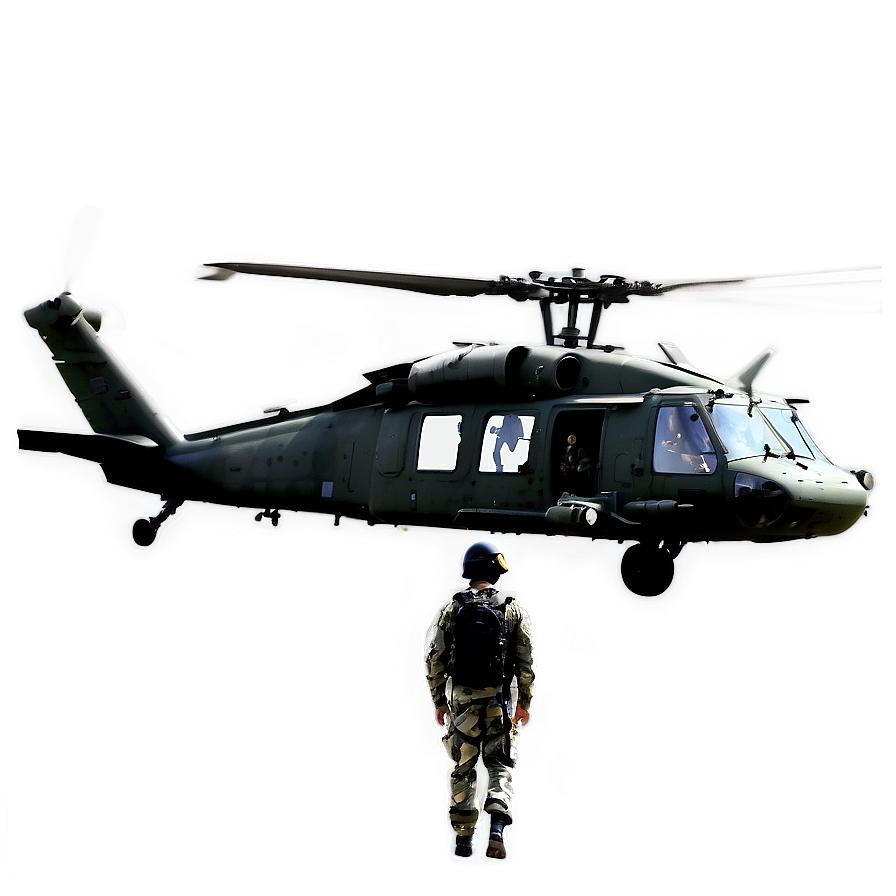 Black Hawk Helicopter Crew Png 85