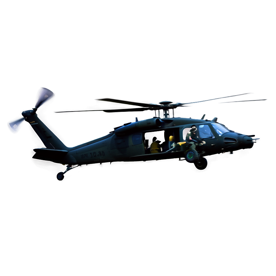 Black Hawk Helicopter Hovering Png Qov14