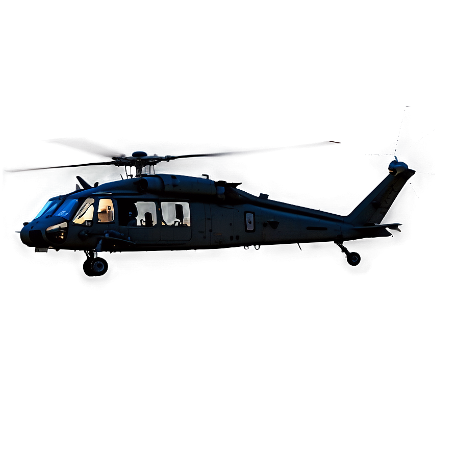 Black Hawk Helicopter Night Ops Png 06252024