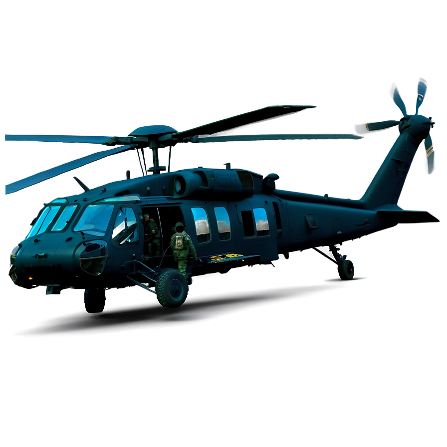 Black Hawk Helicopter Night Ops Png 06252024