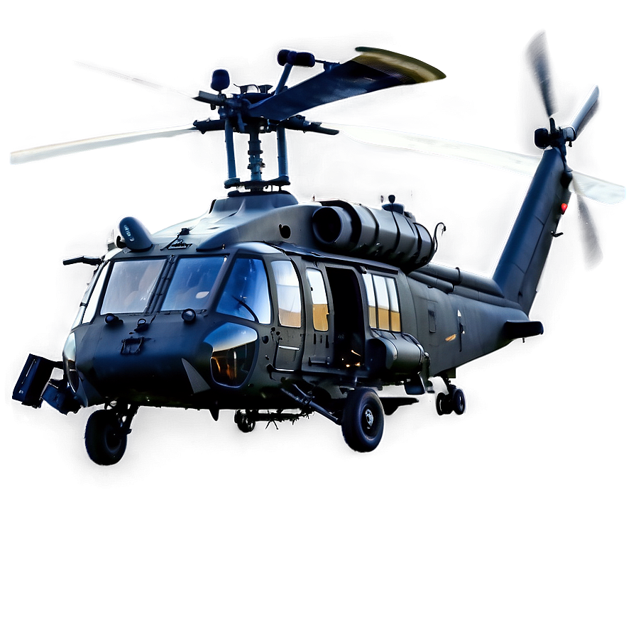 Black Hawk Helicopter Night Ops Png 22