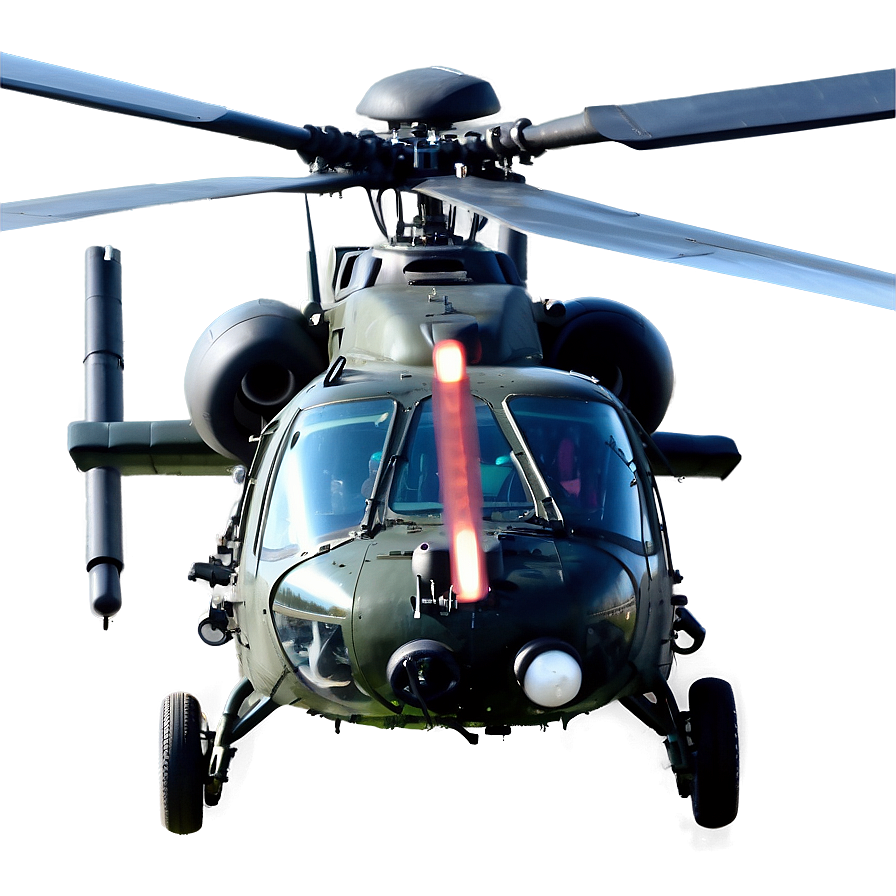 Black Hawk Helicopter Side View Png 9