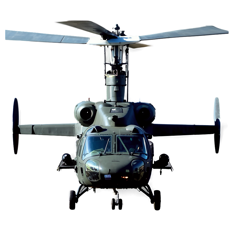 Black Hawk Helicopter With Cargo Png Rer32