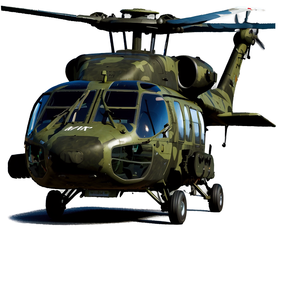 Black Hawk Helicopter With Decals Png 87