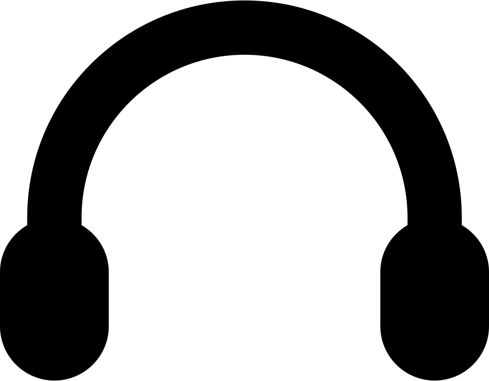 Black Headphones Icon