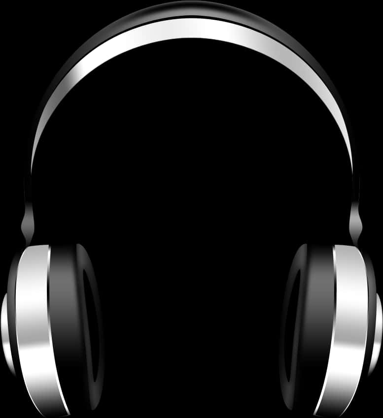 Black Headphones Silhouette