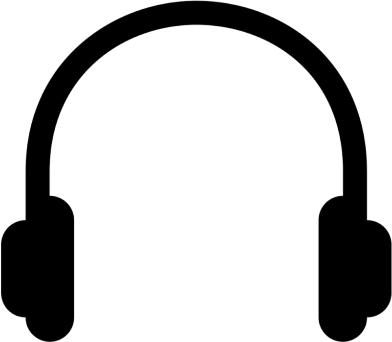 Black Headphones Silhouette