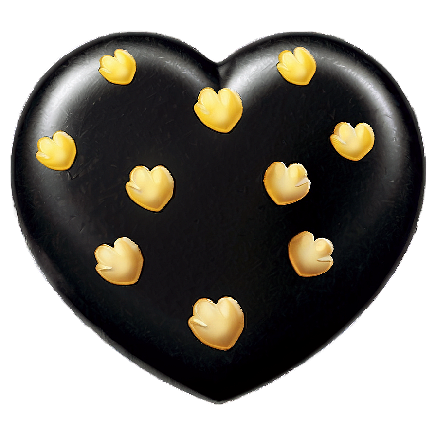 Black Heart Emoji Png Xdm