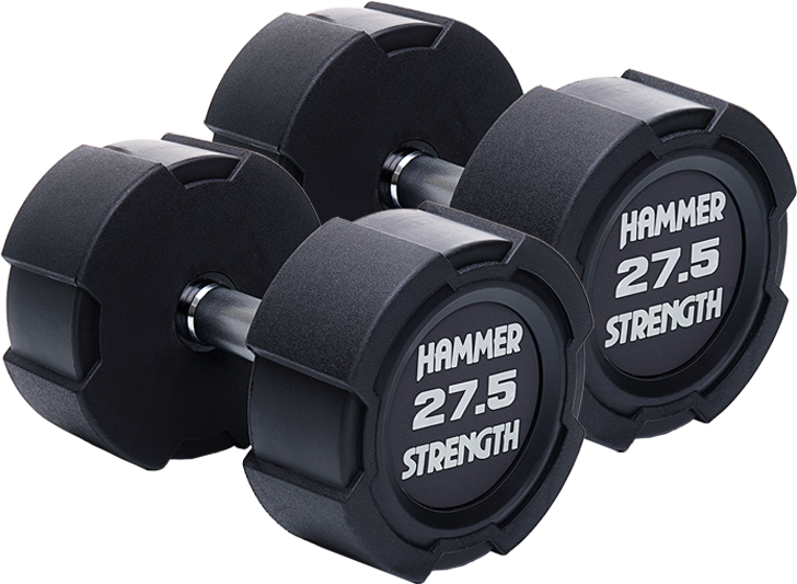 Black Hex Dumbbells27.5lbs