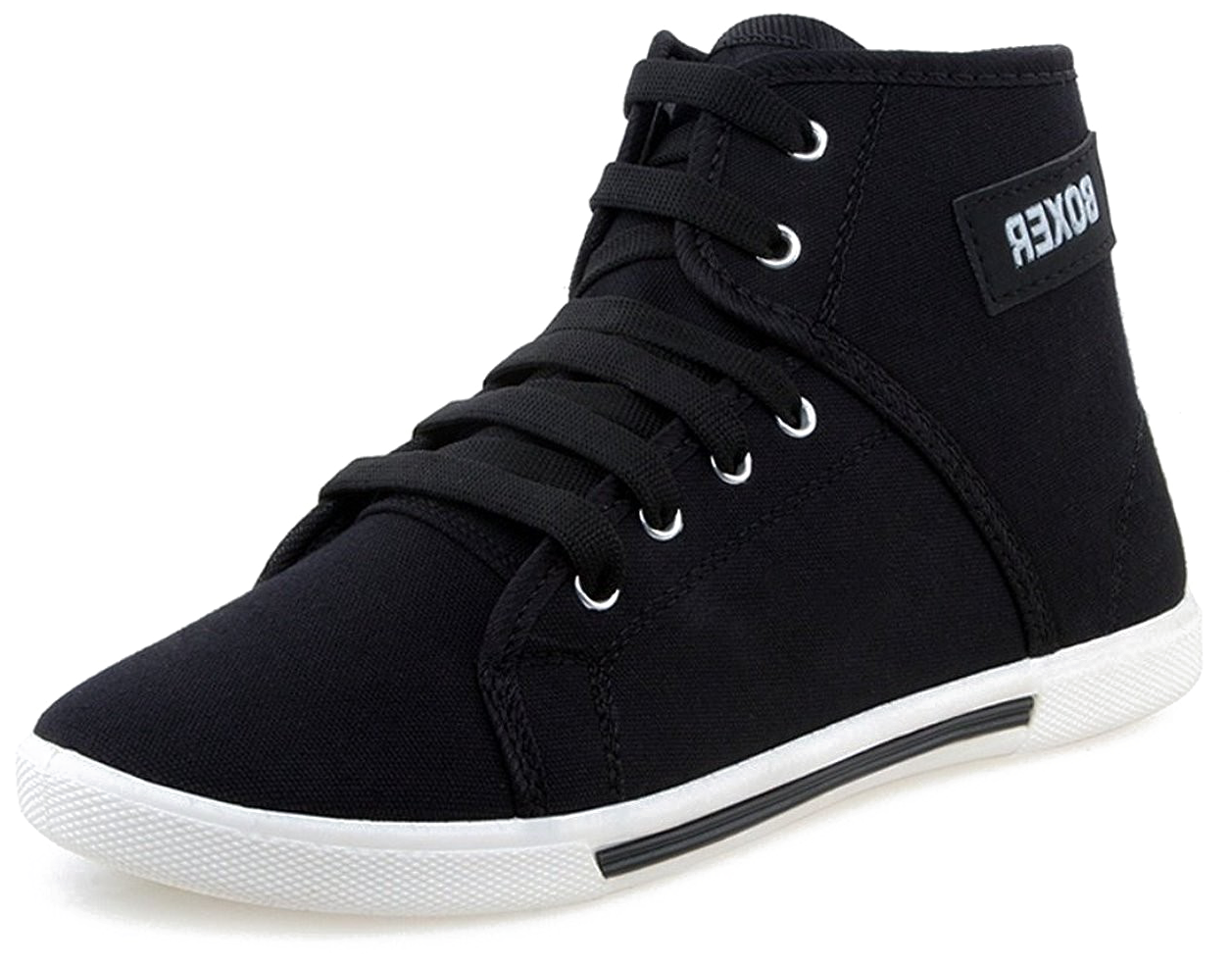 Black High Top Sneaker Men Shoes