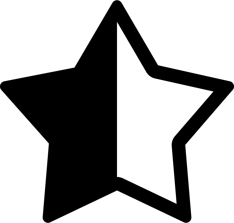 Black Hollow Star Icon