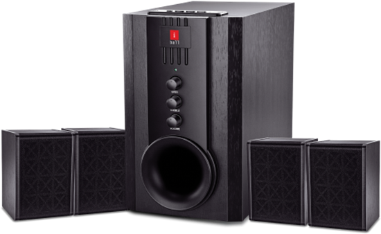 Black Home Theater Speaker System