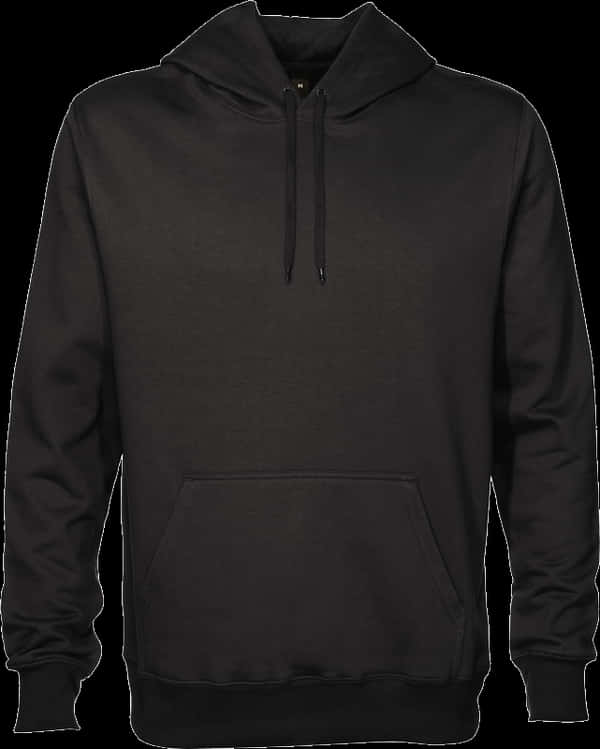 Black Hoodie Front View