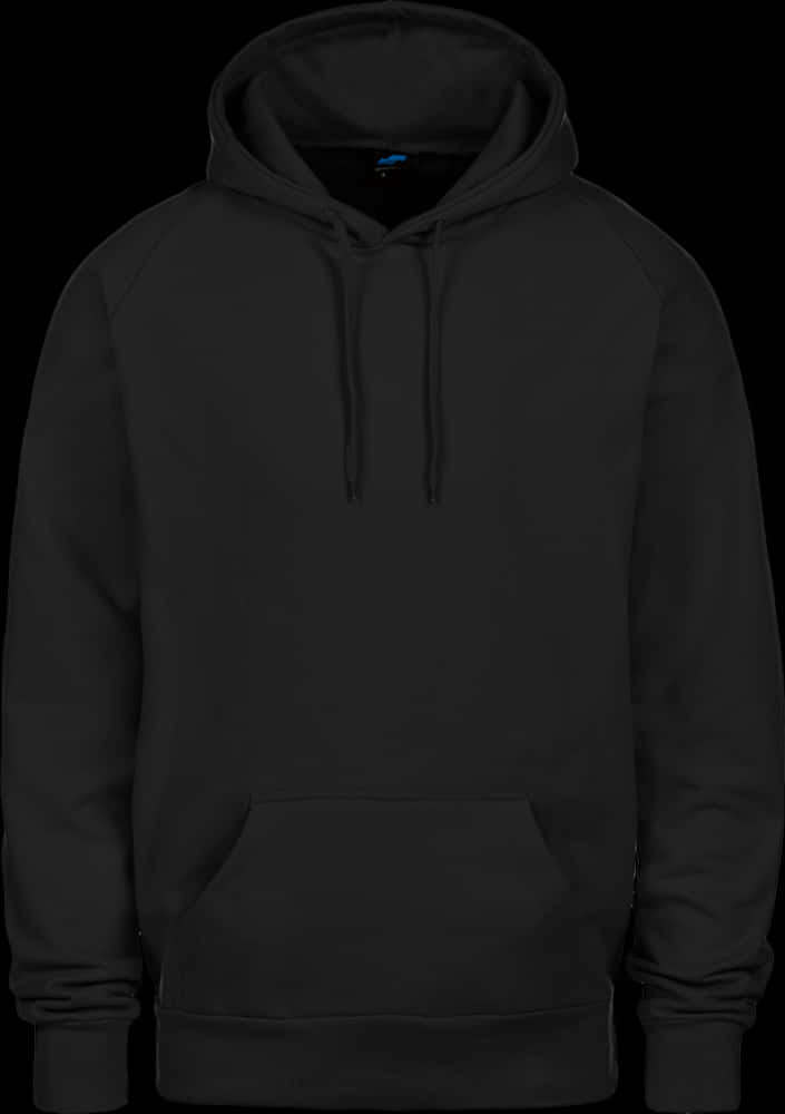 Black Hoodie Mockup Front View