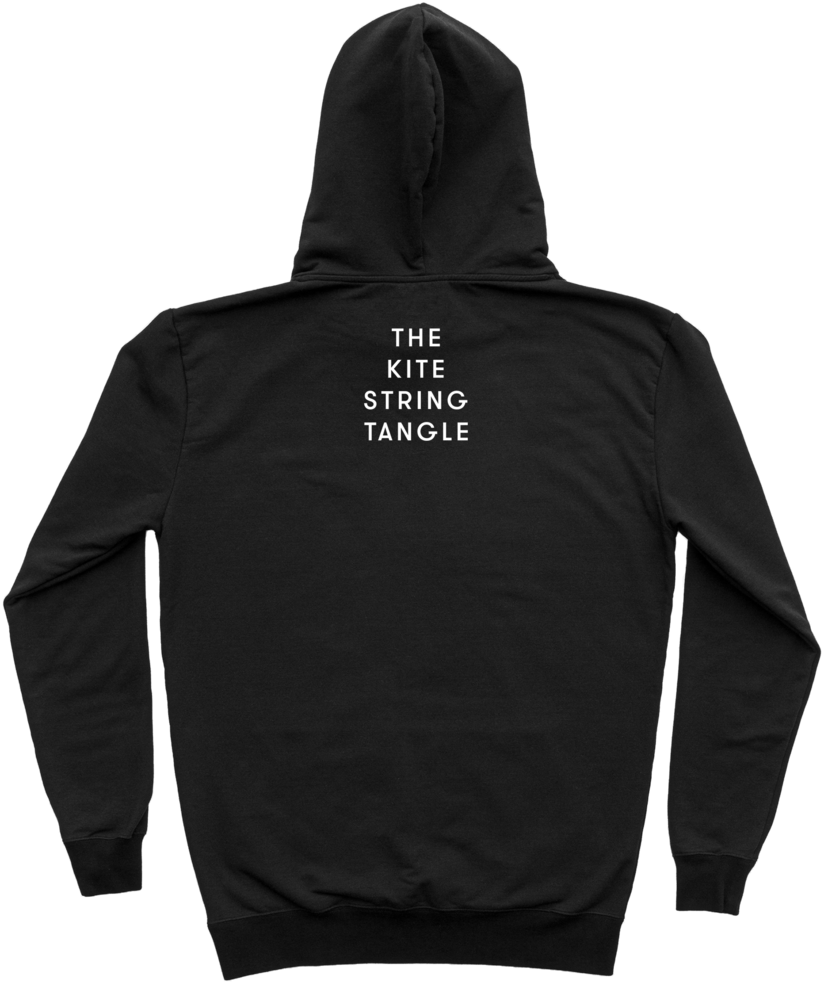 Black Hoodie The Kite String Tangle Back