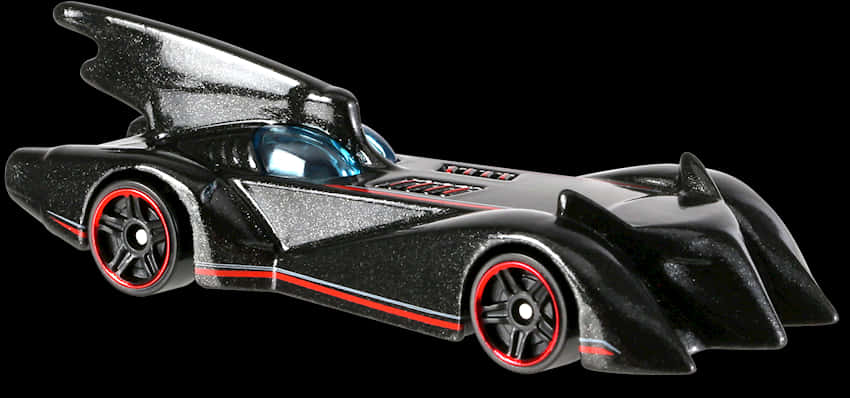 Black Hot Wheels Batmobile Toy