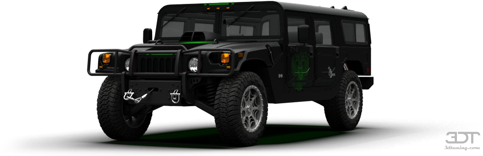 Black Hummer H1 Offroad Vehicle