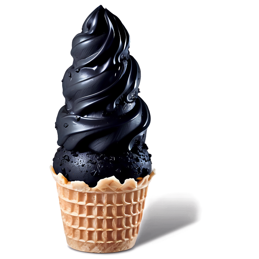 Black Ice Cream Cone Png 75