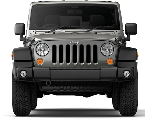 Black Jeep Front View