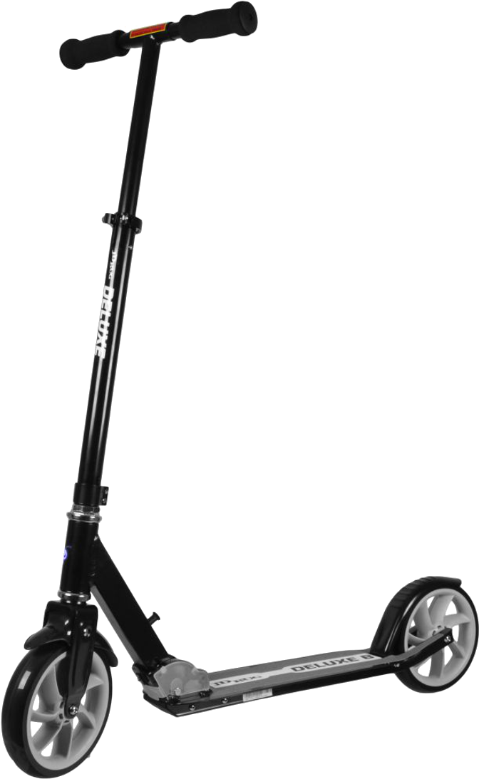 Black Kick Scooter Isolated