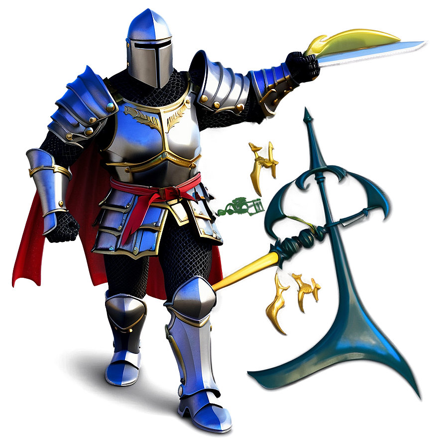 Black Knight Victory Pose Png 06272024