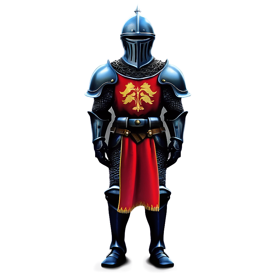 Black Knight With Flag Png 63