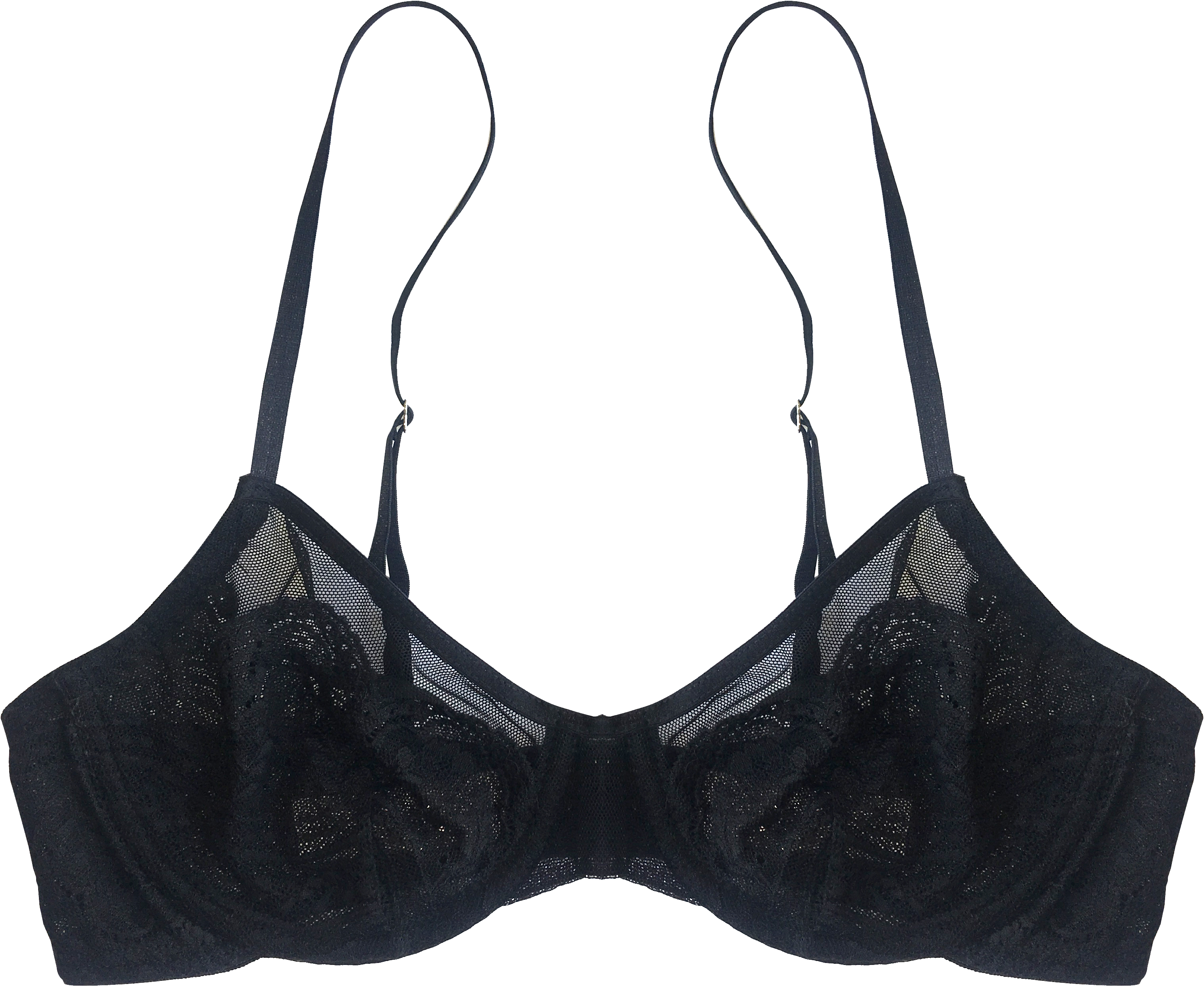 Black Lace Bra Product Image